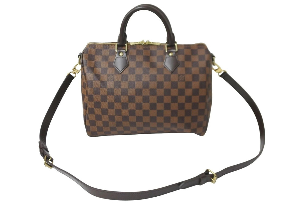 Louis Vuitton Speedy Bandouliere Brown Damier Ebene Brown